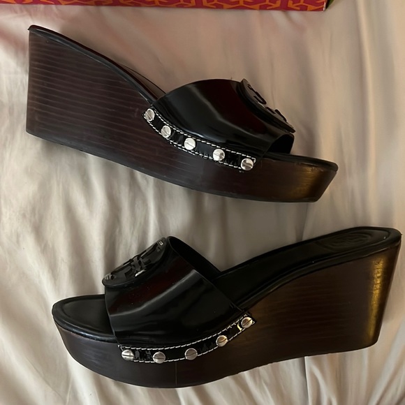 Tory Burch Black Wedges - Picture 4 of 6